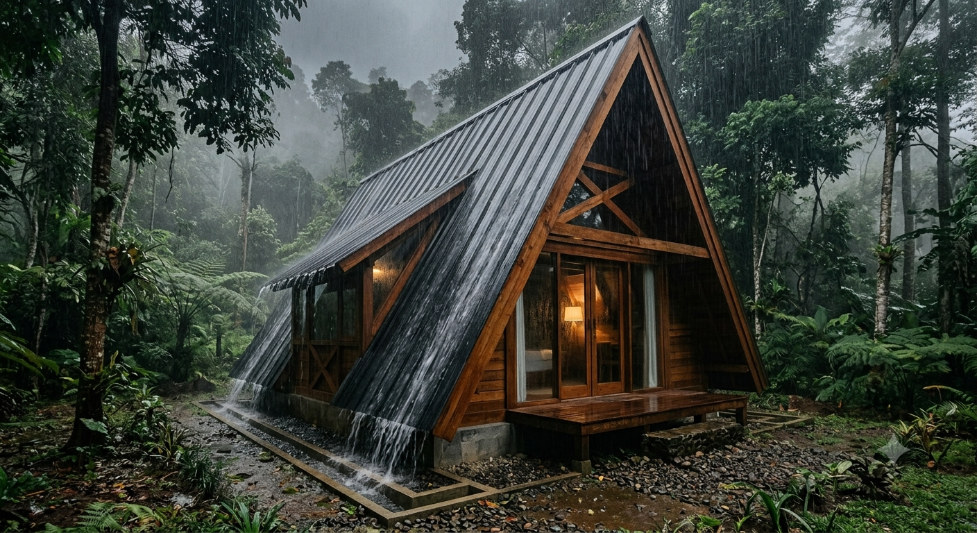 5 Keunggulan Rumah Kayu Jati A-Frame untuk Hunian Kekinian