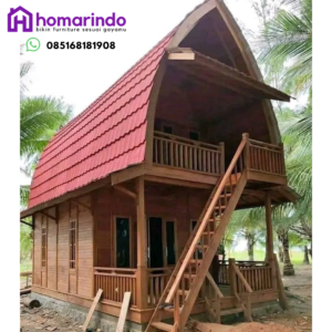 Rumah Lumbung Kayu Jati 2 Lantai