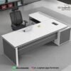 Meja Kantor Direktur Minimalis Modern L-Shape