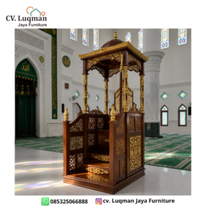 Mimbar Masjid Megah Ukir Jepara