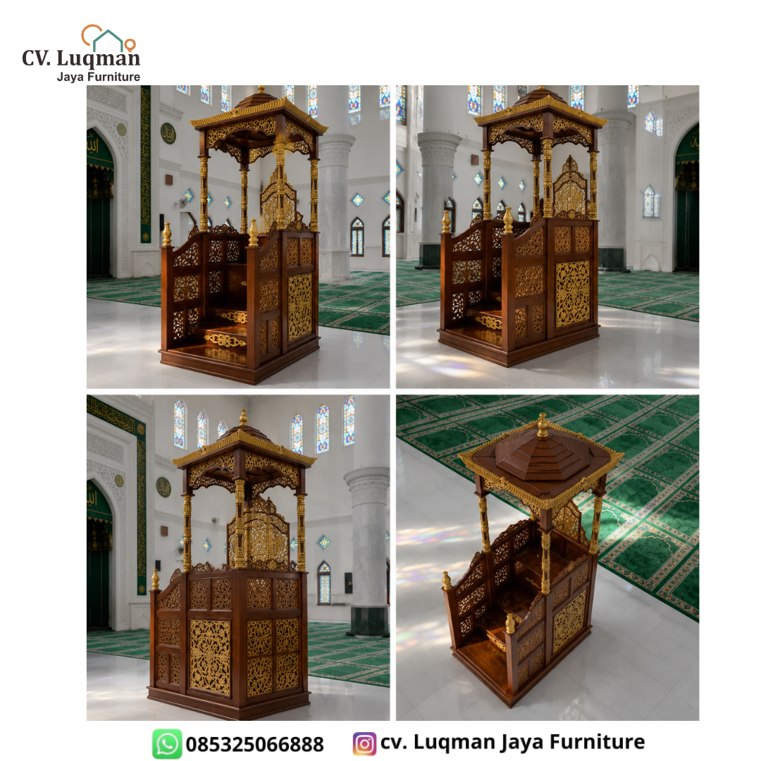 Mimbar Masjid Megah Ukir Jepara Mimbar Masjid Megah Ukir Jepara