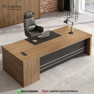 Meja Direktur Eksklusif CV. Luqman Jaya Furniture