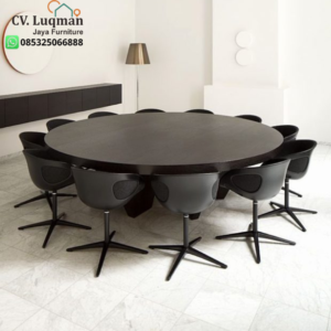Meja Meeting Bulat Minimalis Modern