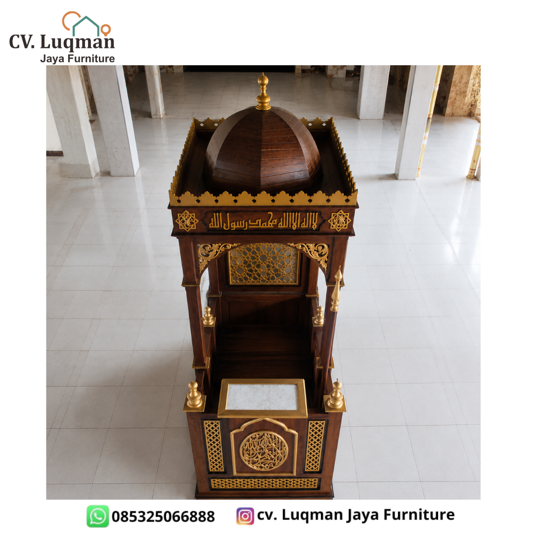 Jual Mimbar Masjid Ukir Mewah