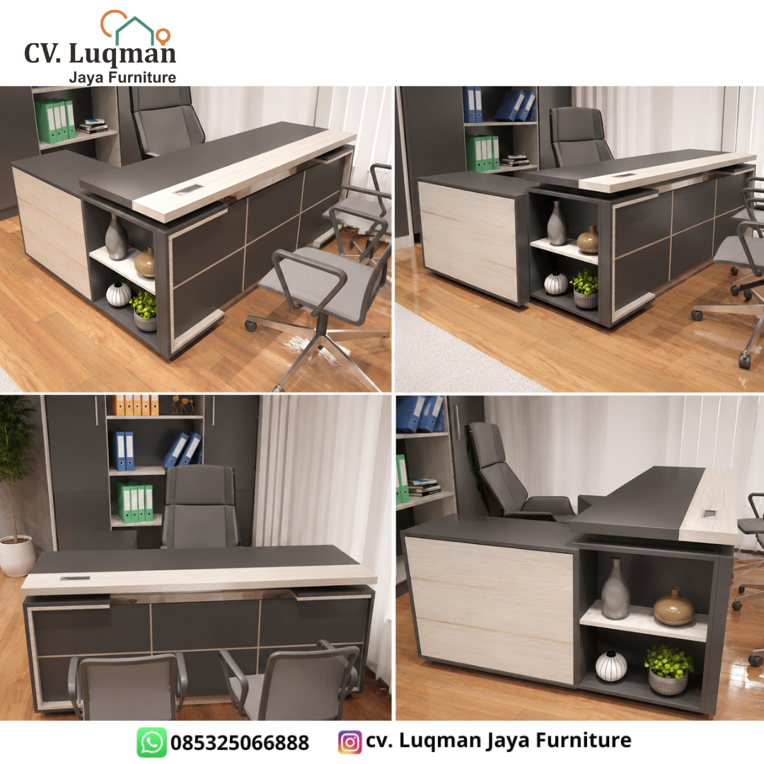 Meja Eksekutif L-Shape Revolusioner dari CV. Luqman Jaya Furniture Meja Eksekutif L-Shape Revolusioner dari CV. Luqman Jaya Furniture