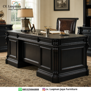 Meja Kerja Klasik Mewah CV Luqman Jaya Furniture