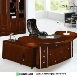 Meja Direktur Premium CV Luqman Jaya Furniture