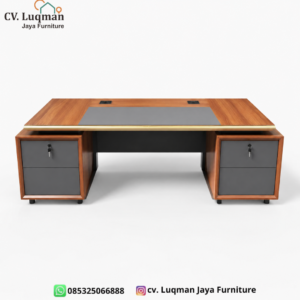 Meja Kantor Eksekutif Mewah dari CV Luqman Jaya Furniture