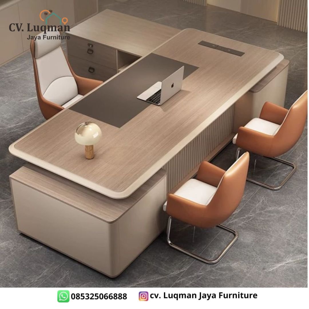 Meja Kantor Direktur Modern Premium