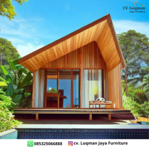 Rumah Kayu Jati Modern Minimalis