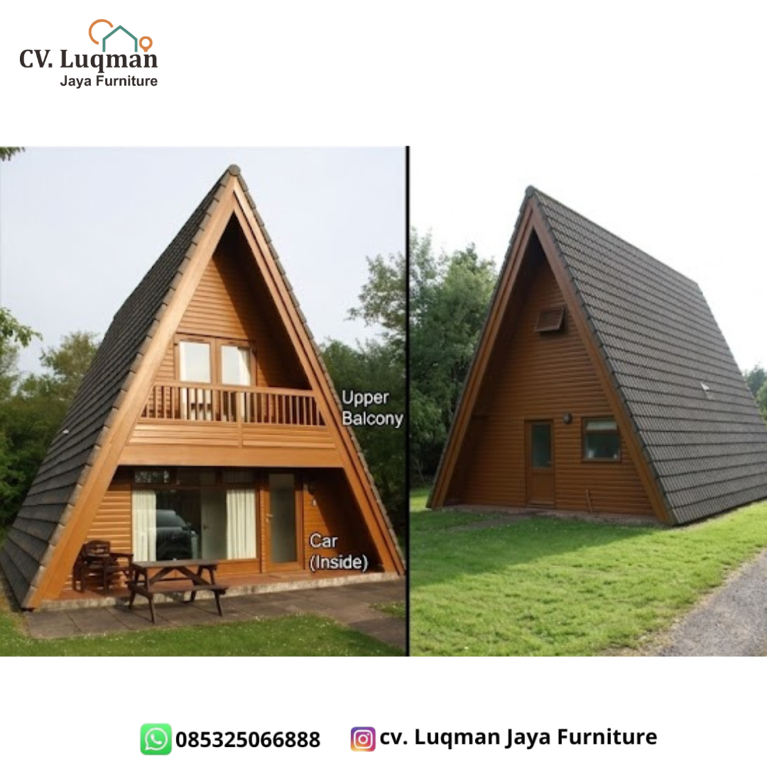 Rumah Segitiga Kayu Jati Eksklusif Rumah Segitiga Kayu Jati Eksklusif