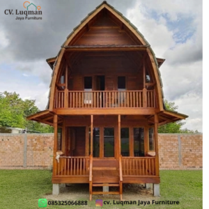 Rumah Lumbung Kayu Jati 2 Lantai