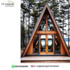 Rumah Kayu Jati Segitiga Premium