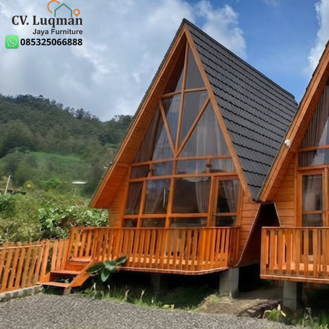 Rumah Segitiga Kayu Jati Rumah Segitiga Kayu Jati