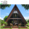 Rumah Segitiga Kayu Jati