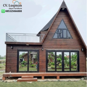 Rumah Kayu Jati Kombinasi