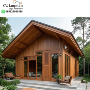 Rumah Kayu Jati Minimalis