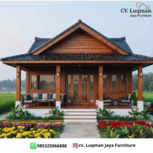 Limasan Kayu Jati Modern Minimalis
