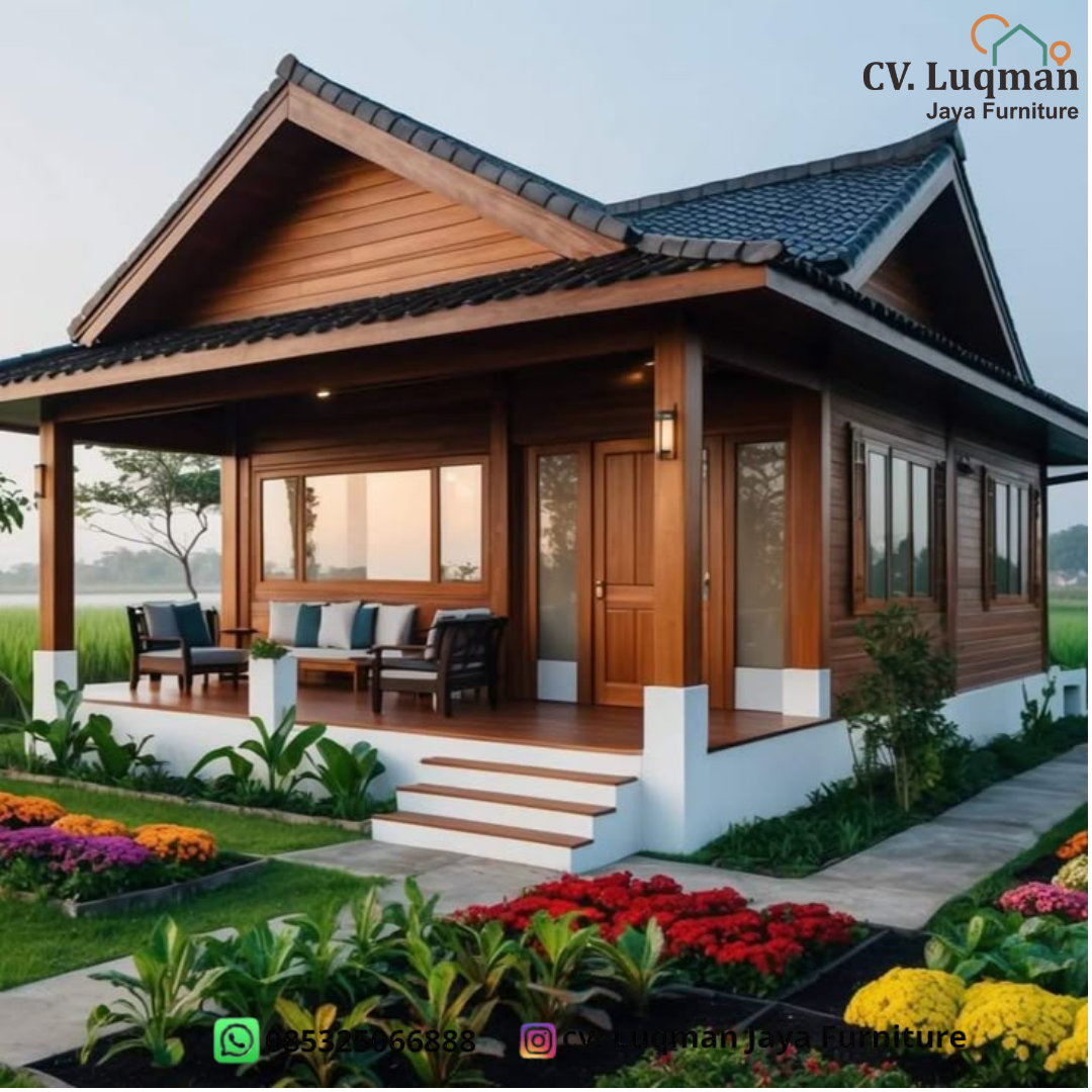 Limasan Kayu Jati Modern Minimalis