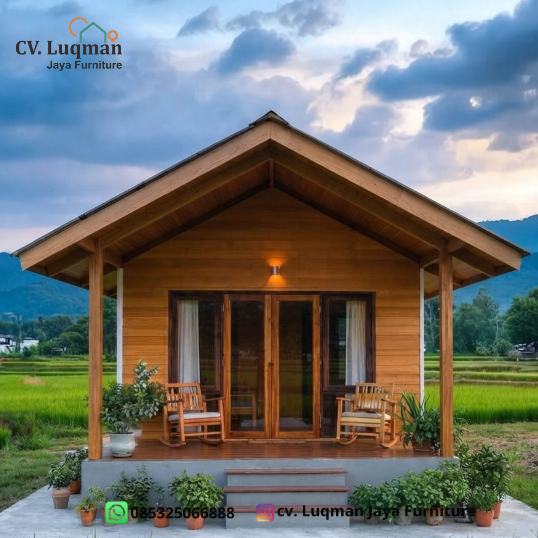 Rumah Kayu Jati Minimalis