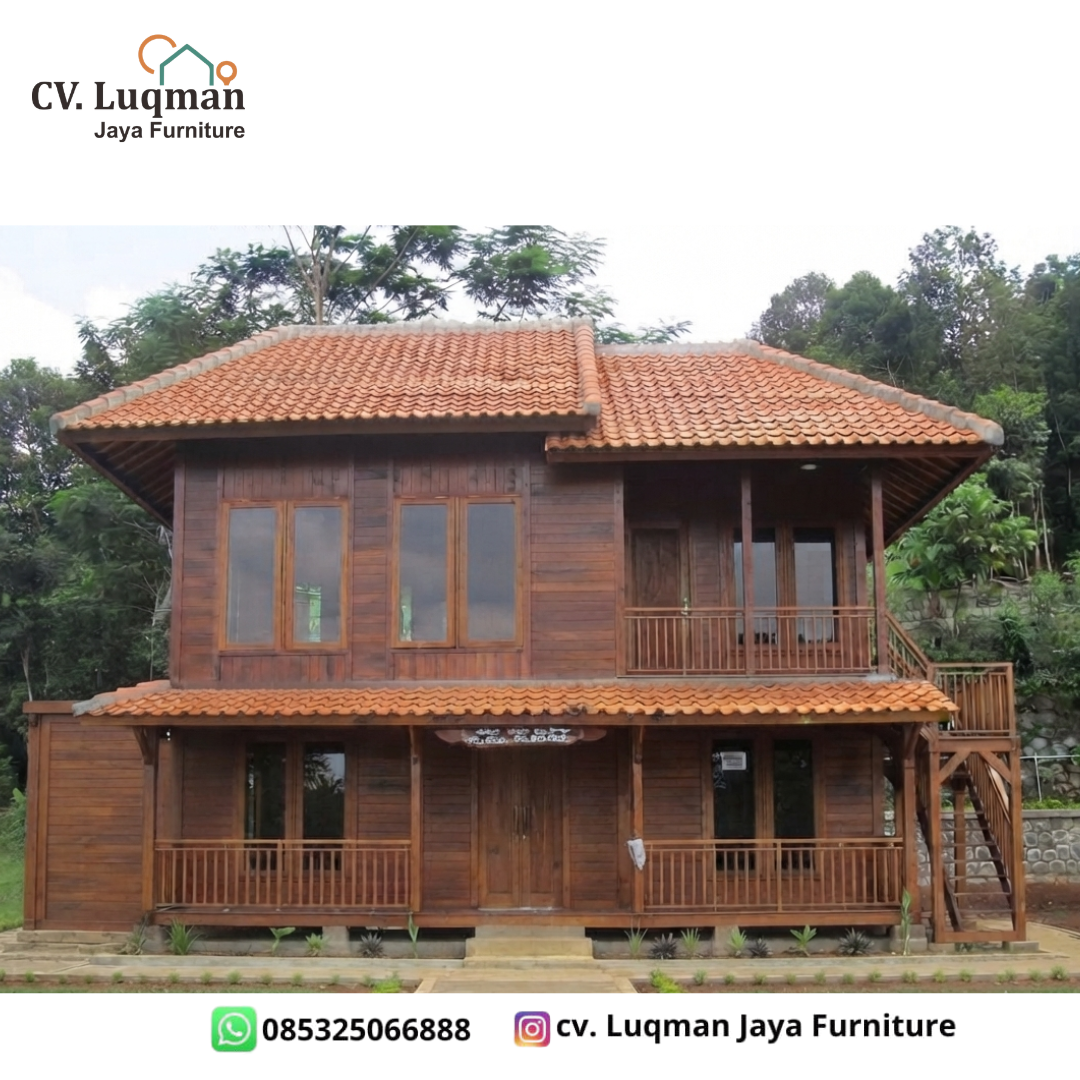Rumah Kayu Jati Perhutani 2 Lantai
