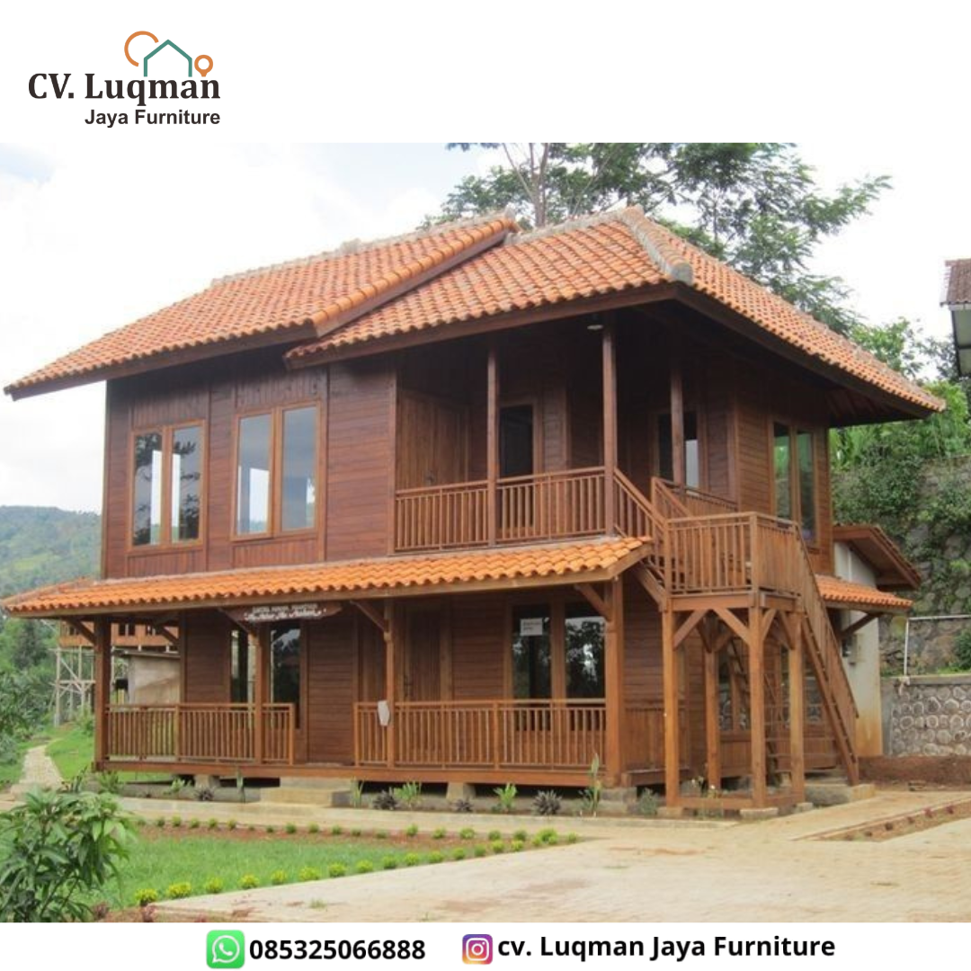 Rumah Kayu Jati Perhutani 2 Lantai