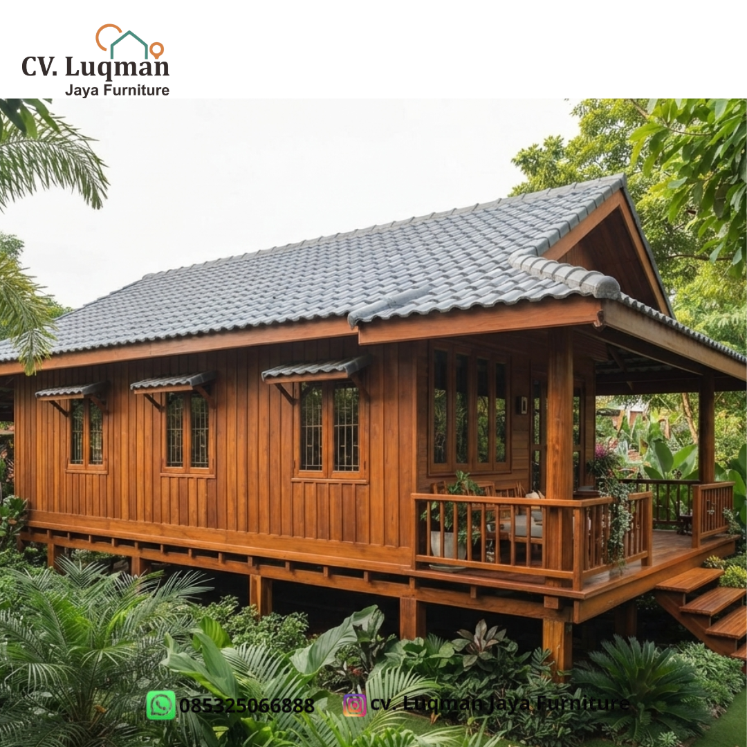 Rumah Gladak Kayu Jati Minimalis
