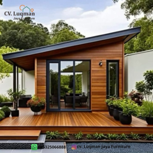 Rumah Glamping Mewah Kayu Jati