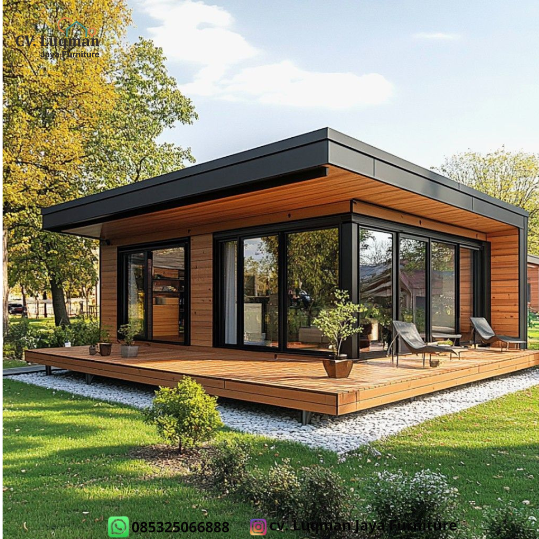 Rumah Kayu Jati Mewah Modern