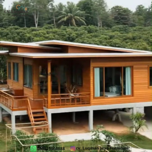 Rumah Panggung Kayu Jati Mewah