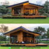 Rumah Glamping Kayu Jati Modern