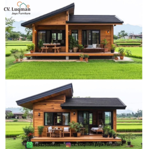 Rumah Kayu Jati Minimalis