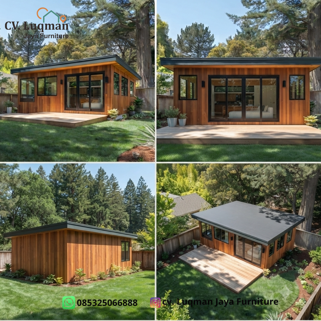 Rumah Kayu Jati Modern Minimalis Rumah Kayu Jati Modern Minimalis