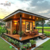 Rumah Kayu Jati Mewah Minimalis