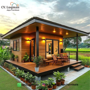 Rumah Kayu Jati Mewah Minimalis