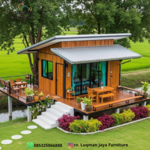 Rumah Kayu Jati Modern