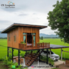 Rumah Panggung Kayu Jati Modern Elegan