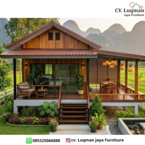 Rumah Panggung Kayu Jati Elegan