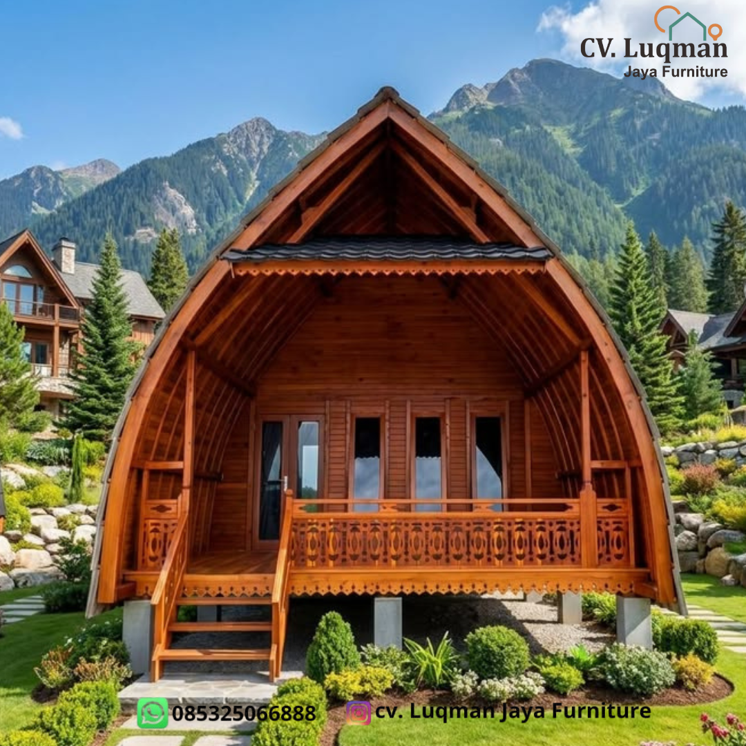 Rumah Lumbung Kayu Jati Modern 1 Lantai Rumah Lumbung Kayu Jati Modern 1 Lantai