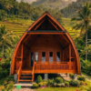 Rumah Lumbung Kayu Jati Modern 1 Lantai