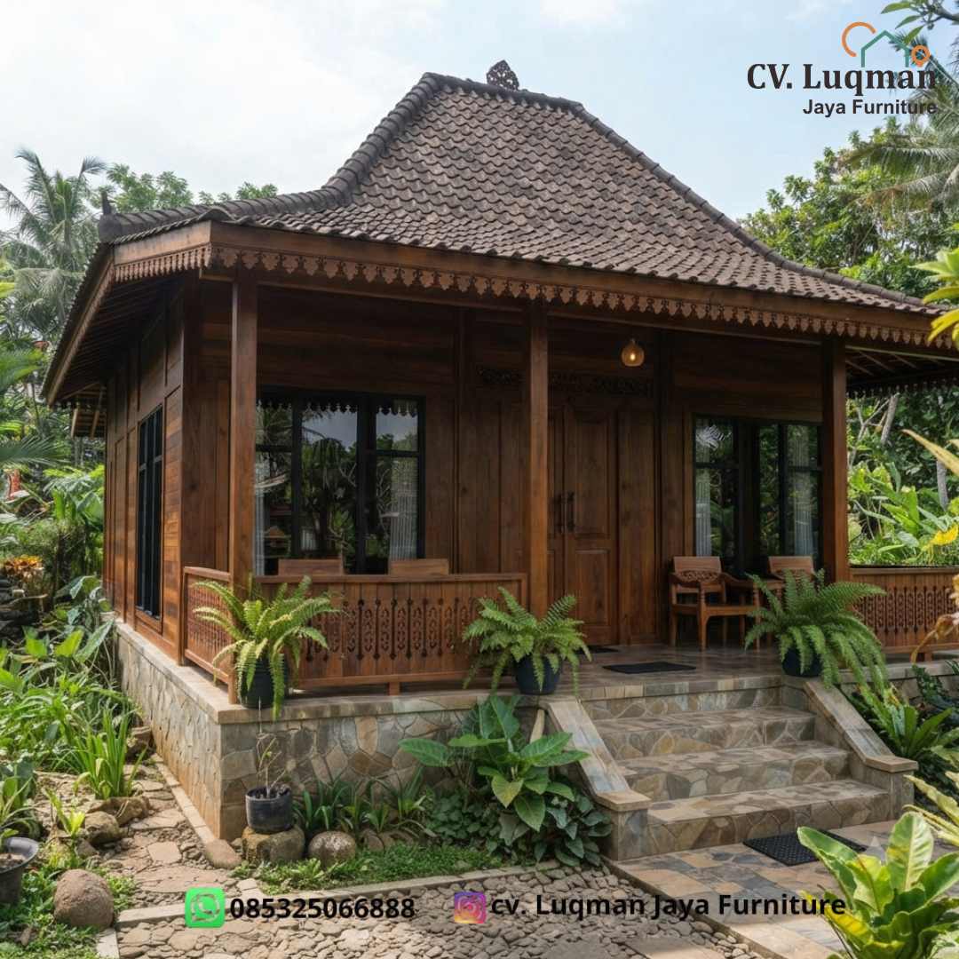 Rumah Joglo Kayu Jati Minimalis