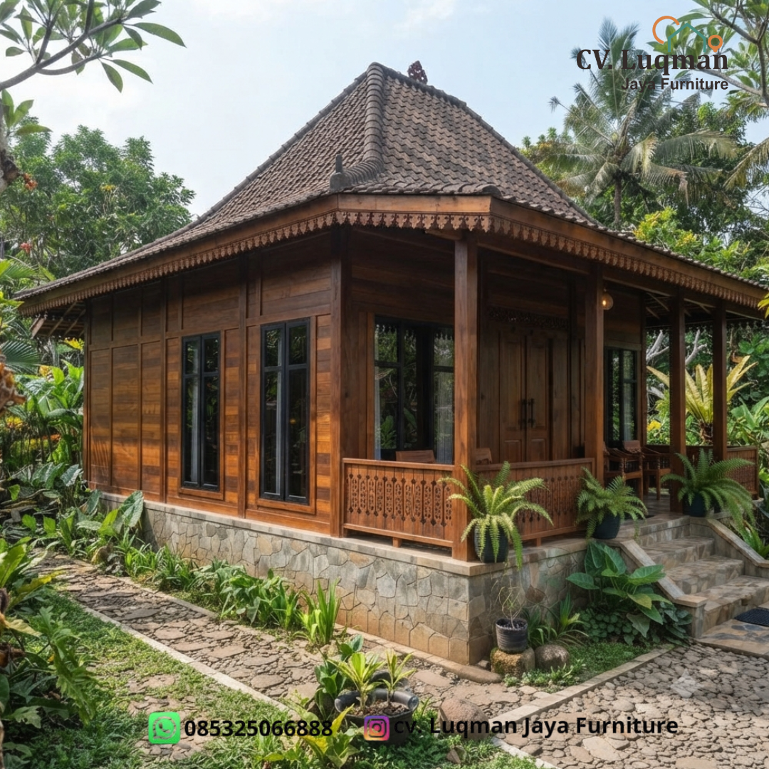 Rumah Joglo Kayu Jati Minimalis