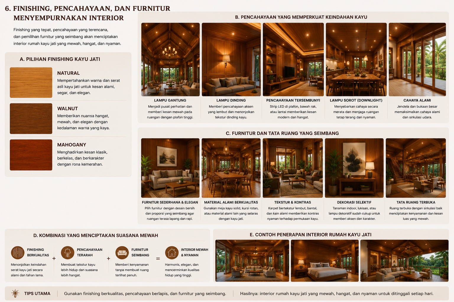 6 Detail Rumah Kayu Jati Mewah