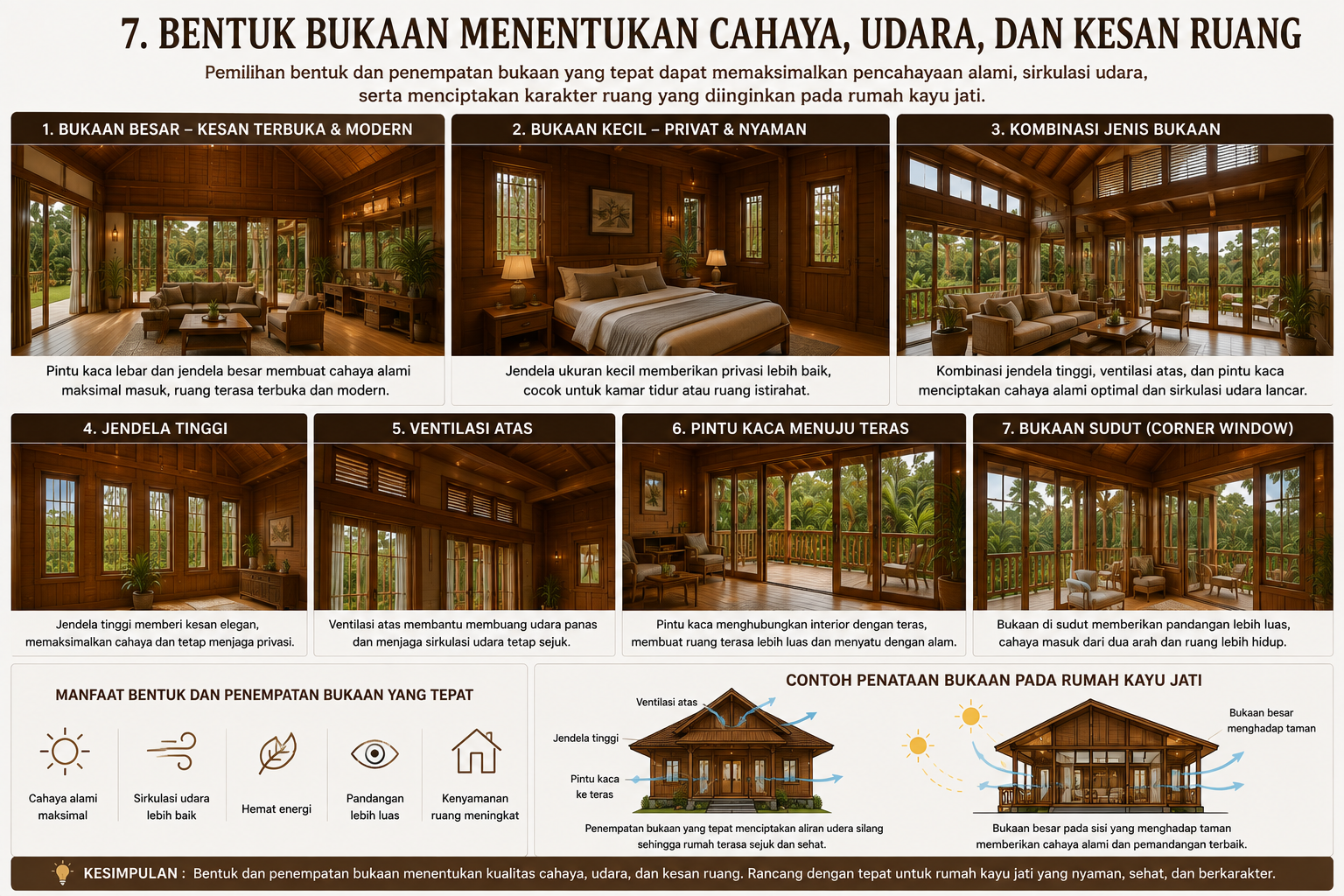 7 Detail Arsitektur yang Bisa Mengubah Karakter Rumah Kayu Jati