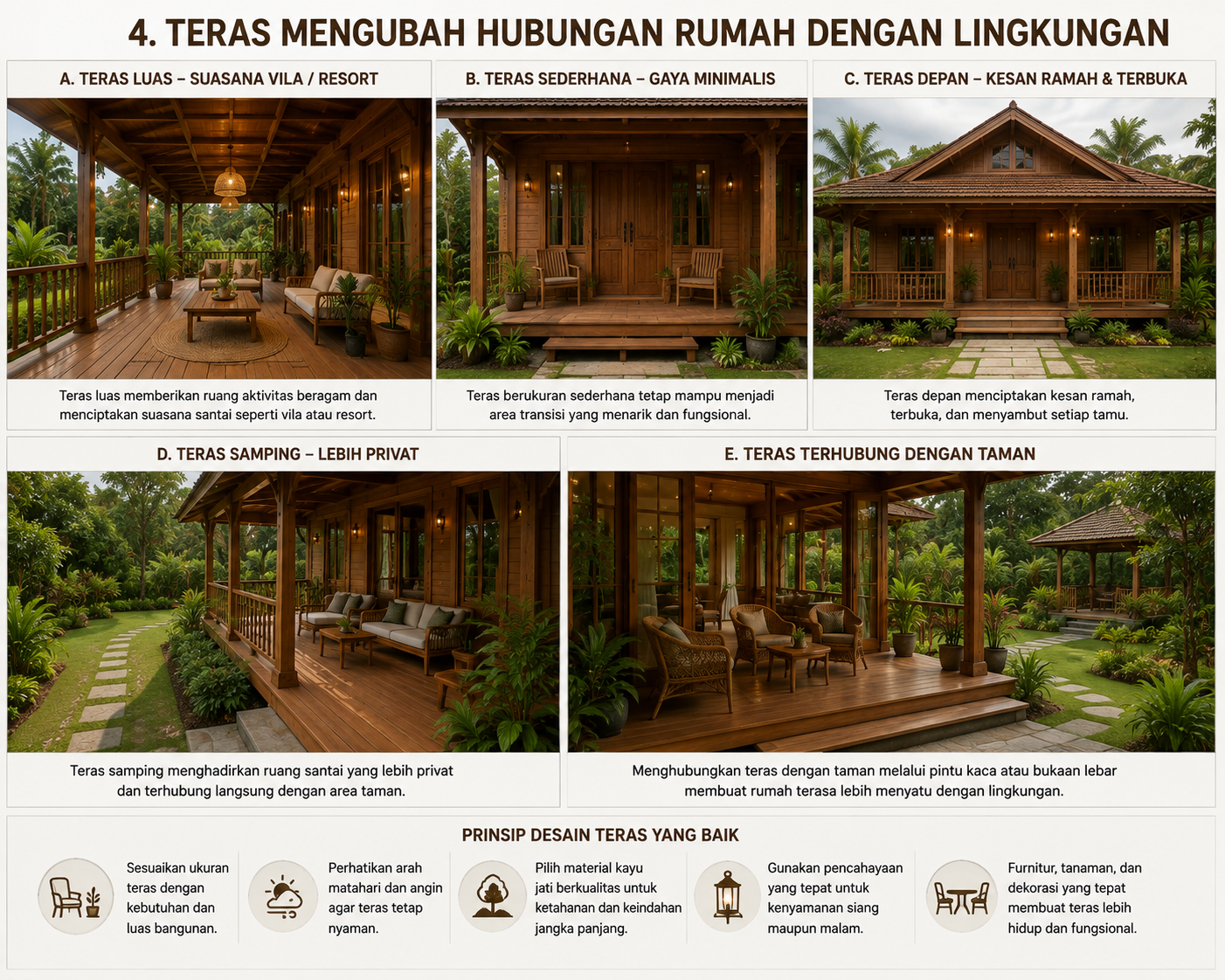 7 Detail Arsitektur yang Bisa Mengubah Karakter Rumah Kayu Jati
