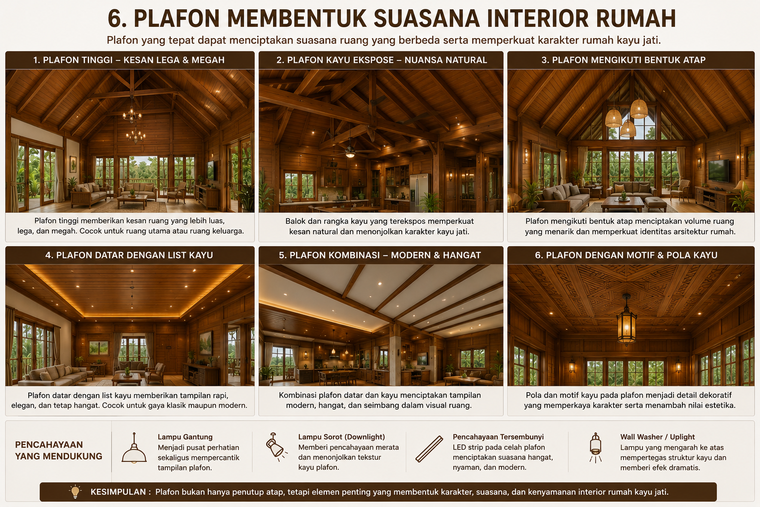 7 Detail Arsitektur yang Bisa Mengubah Karakter Rumah Kayu Jati