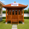 Gazebo Minimalis Kayu Jati