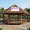 Gazebo Kayu Jati Mewah
