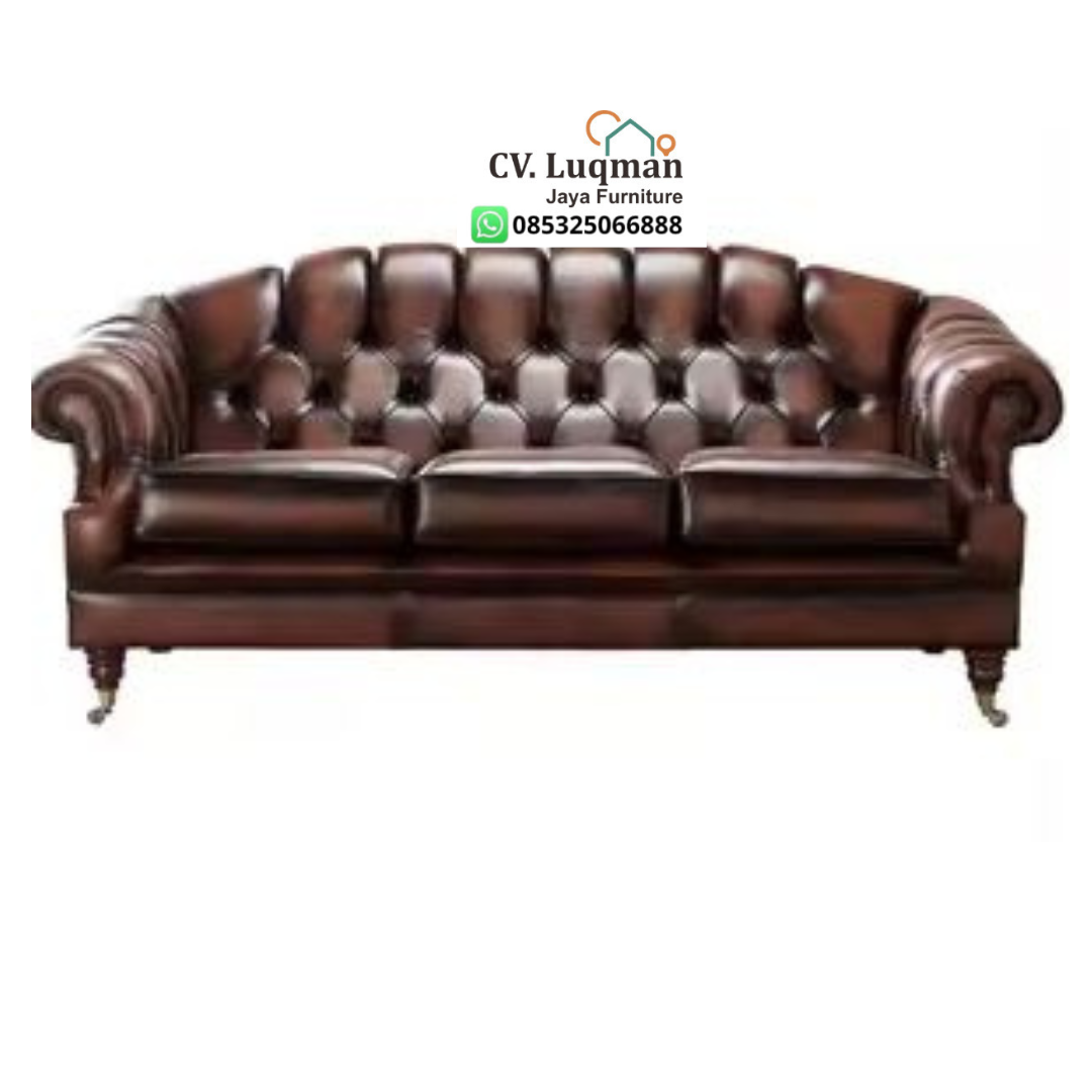 Sofa Kulit Chesterfield Premium