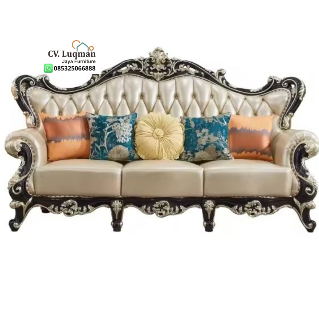 Sofa Tamu Ukir Mewah Klasik